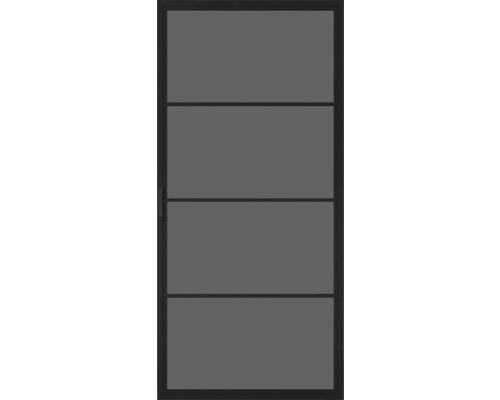 Porte coulissante avec quatre panneaux