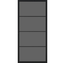 Porte intérieure moderne avec quatre panneaux horizontaux