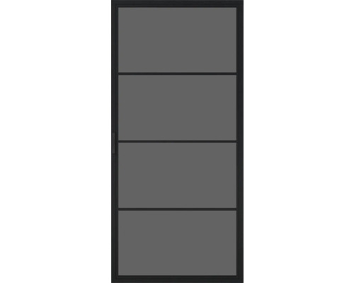 Porte intérieure moderne avec quatre panneaux horizontaux