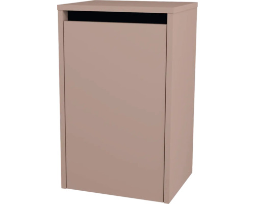 Armoire suspendue avec 1 porte et panier à linge Devo Etna 2.0 lxhxp 40x65x33 cm antique rose