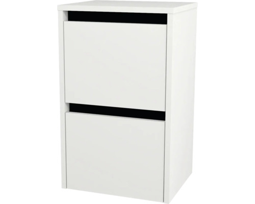 Armoire suspendue avec 2 tiroirs Devo Etna 2.0 lxhxp 40x65x33 cm alpine white Meuble à chaussures blanc avec deux compartiments
