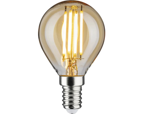 Ampoule sphérique à LED E14 4,7 W or 2500 K à intensité lumineuse variable
