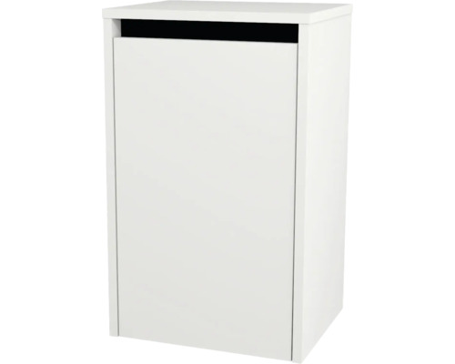 Armoire suspendue avec 1 porte et panier à linge Devo Etna 2.0 lxhxp 40x65x33 cm alpine white