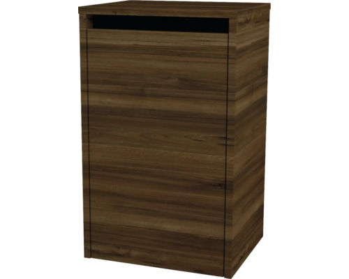 Armoire suspendue avec 1 porte et panier à linge Devo Etna 2.0 lxhxp 40x65x33 cm tobacco pacific walnut