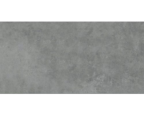 Carrelage sol et mur en grès cérame fin MIRAVA Manhattan anthracite 30x60x0,9 cm mat rectifié