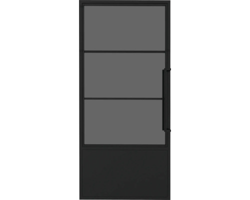 Porte intérieure avec vitrage et poignée