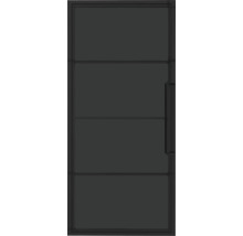 Porte intérieure noire avec poignée