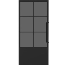 Tür mit Glaseinsätzen und Griff