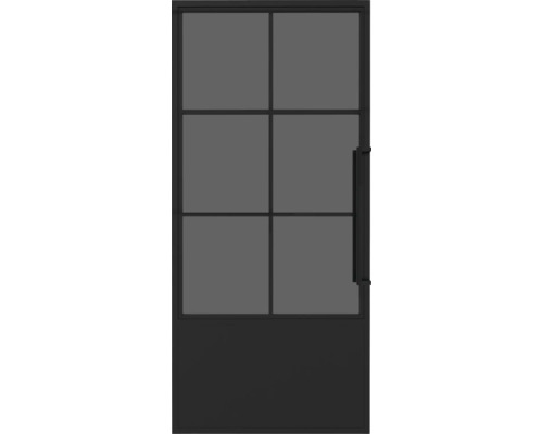 Tür mit Glaseinsätzen und Griff