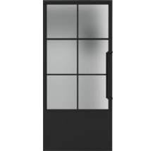 Porte intérieure avec insert en verre et poignée