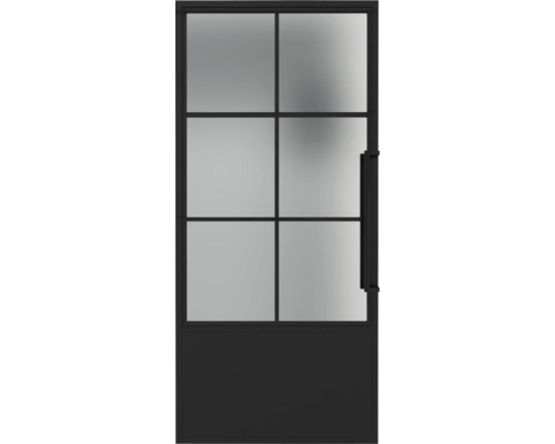 Porte intérieure avec insert en verre et poignée