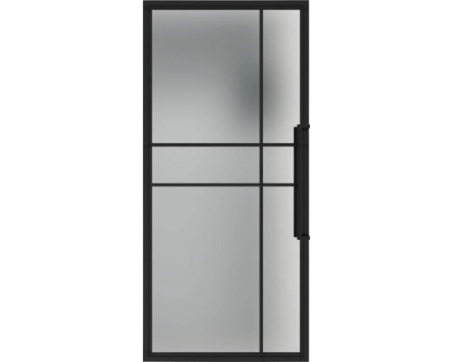 Porte en verre avec cadre et poignée