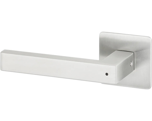 Poignée de porte en acier inoxydable avec rosace carrée