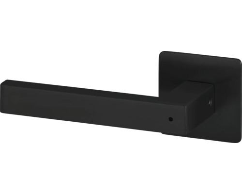 Poignée de porte en métal avec rosace carrée