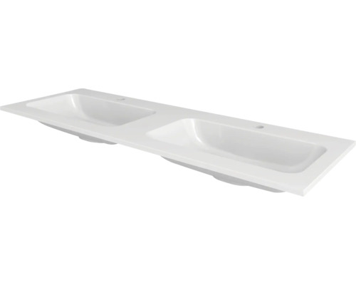 Lavabo pour meuble Devo Etna 2.0 118 x 41 cm blanc avec revêtement UM-ETNA118