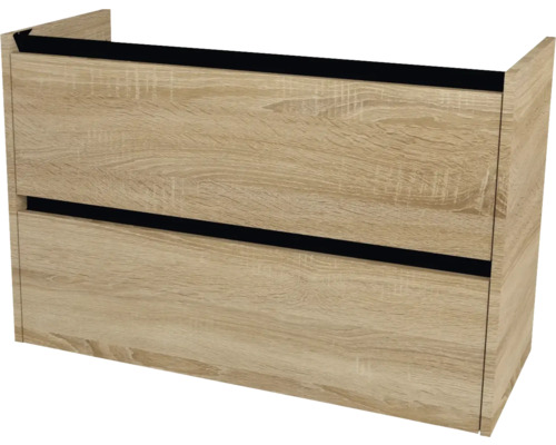 Meuble sous vasque Devo Etna 2.0 lxhxp 97x64x40 cm natural bardolino oak