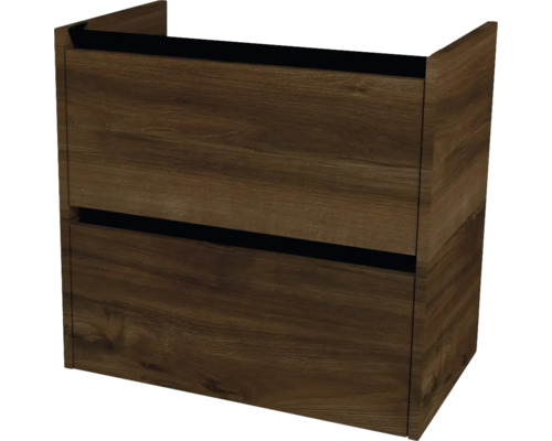 Waschtischunterschrank Devo Etna 2.0 BxHxT 67x64x40 cm tobacco pacific walnut Waschtischunterschrank mit zwei Schubladen im Holzdesign