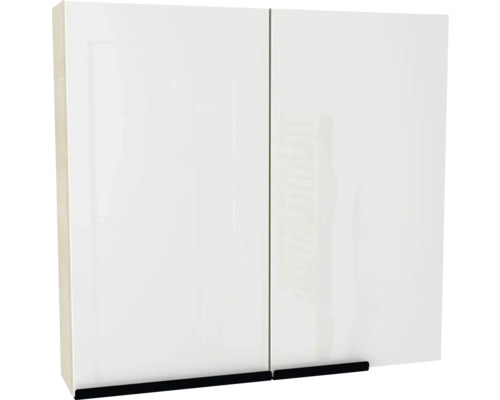 Armoire de toilette Devo Etna 2.0 gauche lxhxp 75x70x16 cm polar aland pine Armoire de toilette blanche avec deux portes