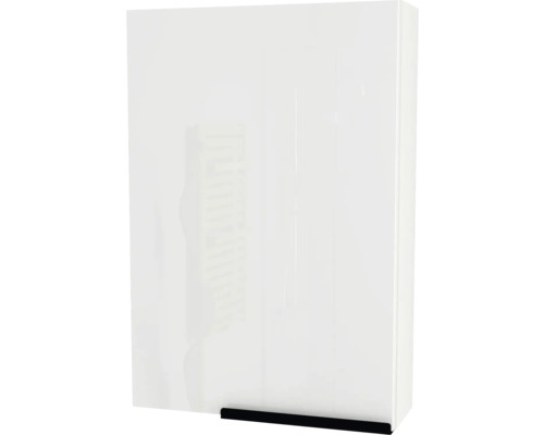 Armoire de toilette Devo Etna 2.0 gauche lxhxp 47.5x70x16 cm alpine white Armoire suspendue blanche avec barre de poignée