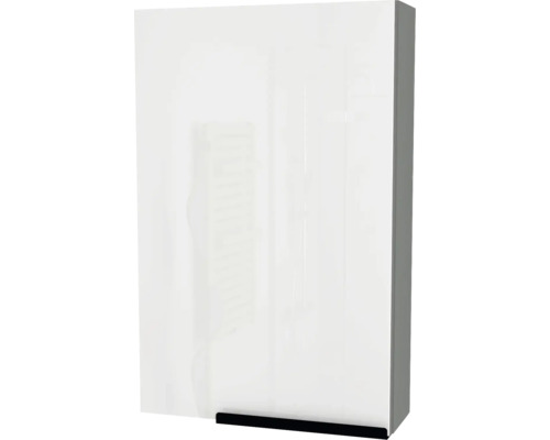 Armoire de toilette Devo Etna 2.0 gauche lxhxp 45x70x16 cm dust grey Élément haut avec barre de poignée