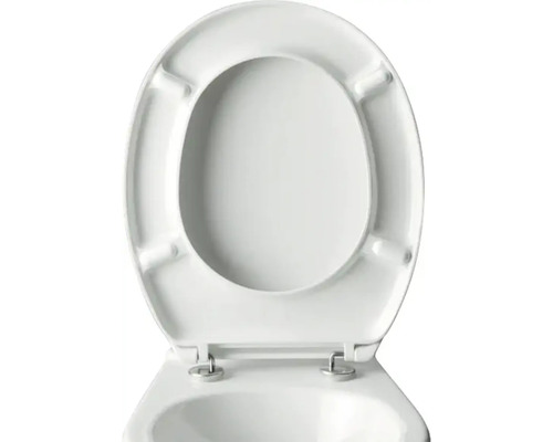 Abattant de WC avec couvercle ouvert