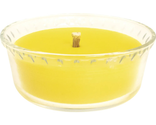 Bougie à la citronnelle Ø 15 cm, durée de combustion 12 h, jaune