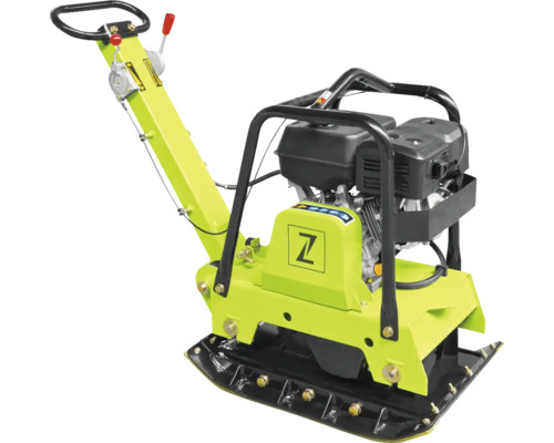 Zipper Rüttelplatte ZI-RPE160C inklusive Gummimatte und Fahrwerk Zwillingsplatte mit Vibrationsverdichter