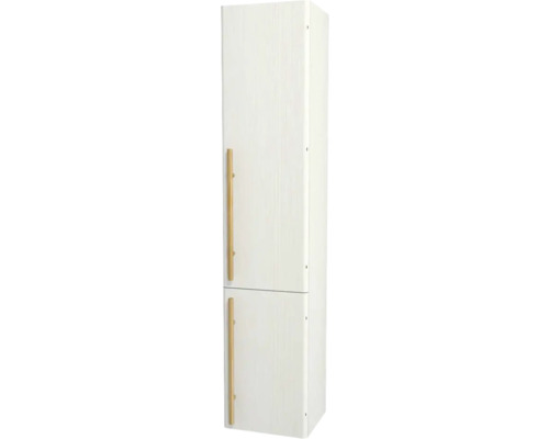 Armoire haute suspendue avec 2 portes Devo Sonet droite lxhxp 35x164x32 cm structure white/natural oak wood