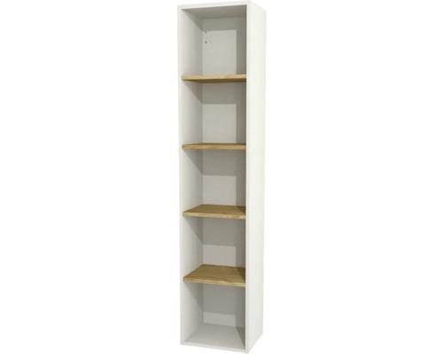 Armoire latérale ouverte Devo Sonet lxhxp 35x164x30 cm structure white/oak veneered chipboard