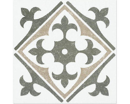 Carreau décoratif avec motif floral