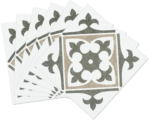 Plusieurs carreaux décoratifs avec motif carré