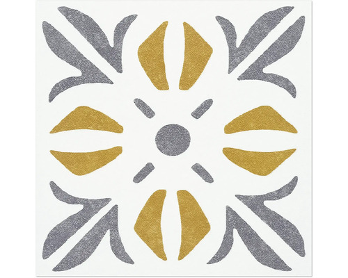 Carreau décoratif avec motif floral