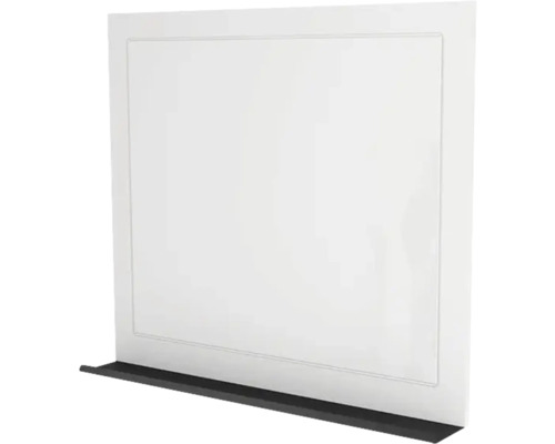 Rahmenspiegel mit Ablage Devo Vena 2.0 BxHxS 80x70x12 cm artic white hochglanz/black