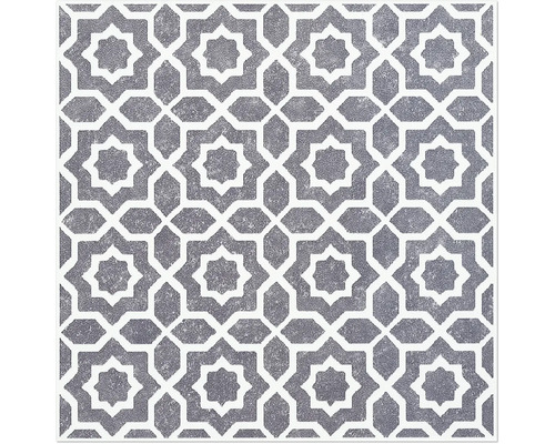 Motif de carreaux avec étoiles et formes géométriques