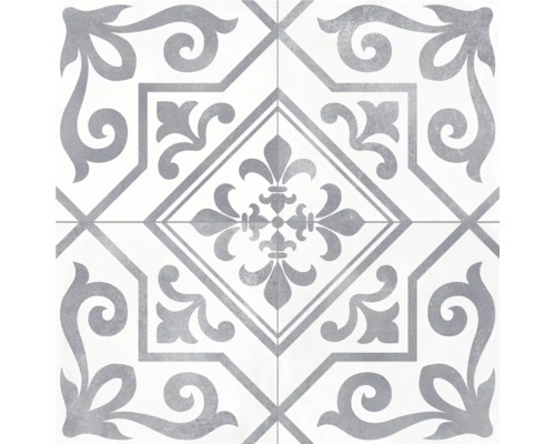 Feinsteinzeug Wand- und Bodenfliese Ayala silver 45.2x45.2 cm
