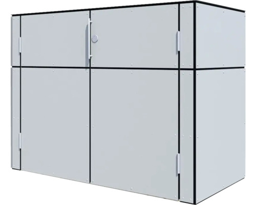 Coffre de rangement gris pour l''extérieur