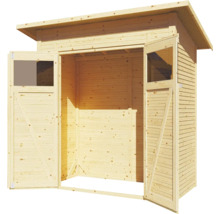 Holzgartenhaus mit Doppeltür und Fenster