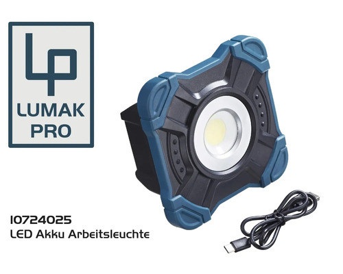 LED Akku Arbeitsleuchte mit USB Kabel