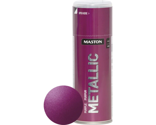 Maston Laque à pulvériser ACRYLIQUE metallic lila 400 ml Maston Métallique Pourpre bombe de peinture