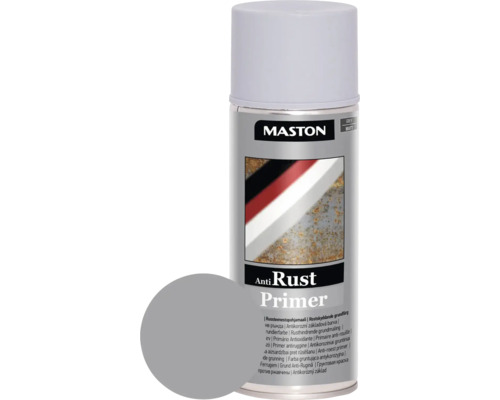 Maston Spray d'apprêt contre la rouille gris 400 ml Bombe aérosol avec apprêt antirouille