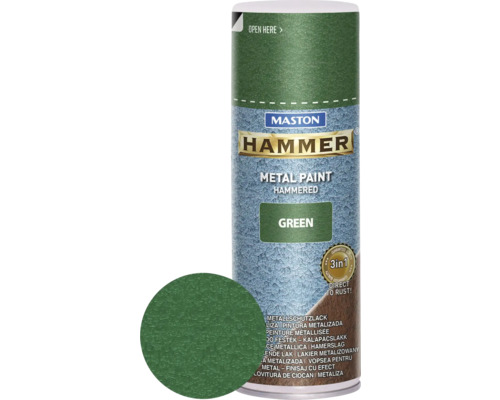 Maston Metallschutz Spray Hammer grün 400 ml-0