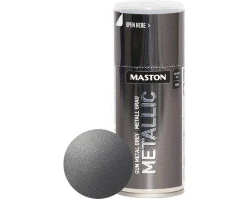 Maston Sprühlack Metallic hochglänzend dunkelgrau 150 ml