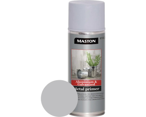 Maston Spray d'apprêt alu/zinc gris 400 ml