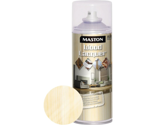 Maston Klarlack Holz hoch glanz farblos 400 ml Mastons Holzlack Spraydose