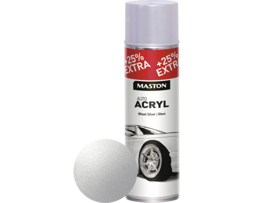 Maston Spray de protection pour métaux AutoACRYL aluminium argent 500 ml