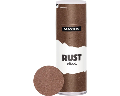Maston Spray effet rouille marron foncé 400 ml Bombe aérosol Maston effet rouille