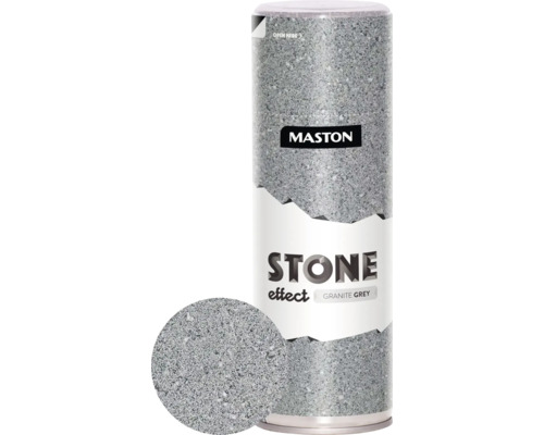 Peinture aérosol Maston Stone effect effet pierre gris granite 400 ml