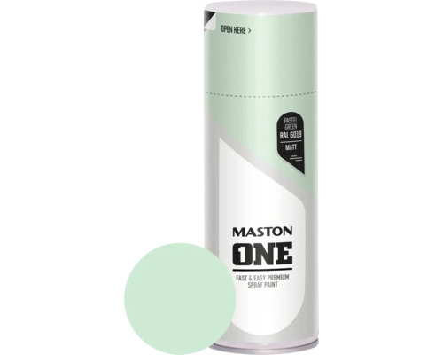 Peinture aérosol Maston ONE mat gris blanc 400 ml Peinture aérosol Maston vert pastel RAL 6019
