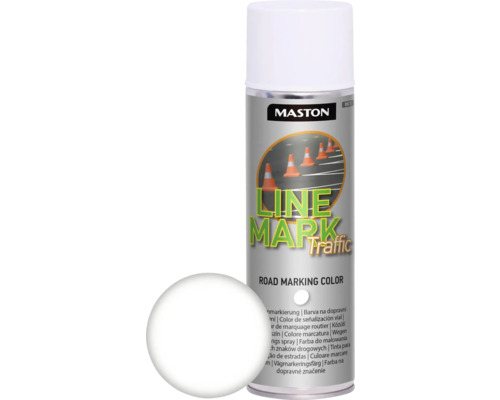 Peinture aérosol Linemark Traffic blanc 500 ml