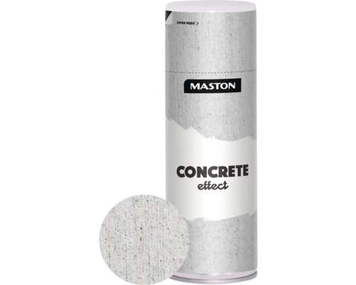Maston Peinture aérosol effet béton mat gris pierre 400 ml Bombe de peinture effet béton Mastons